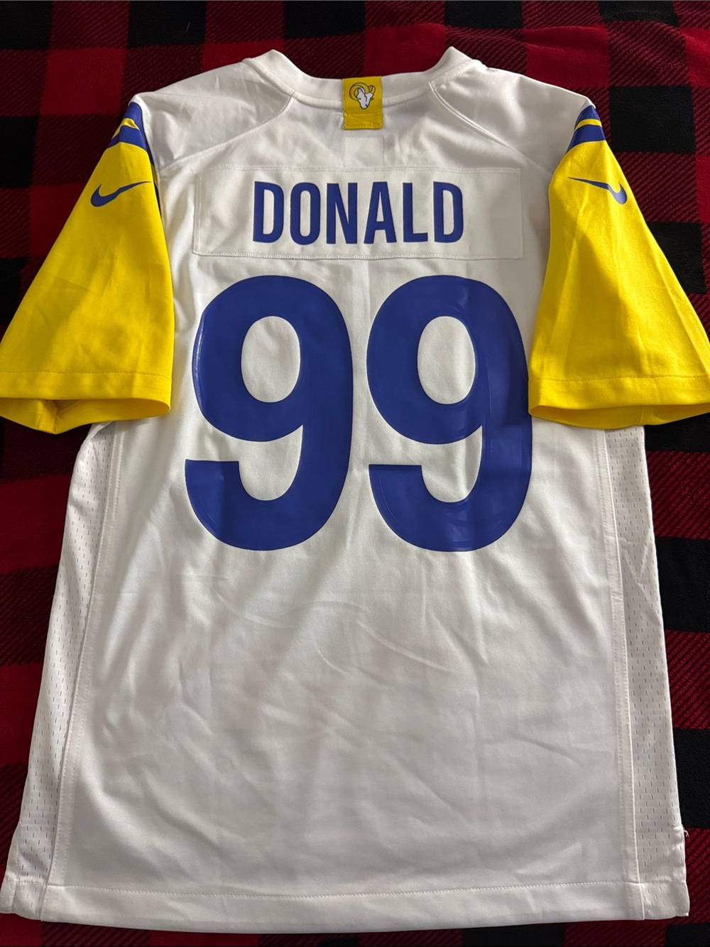 Los Angeles Rams #99 Aaron Donald NFL On Field Away Nike Jersey